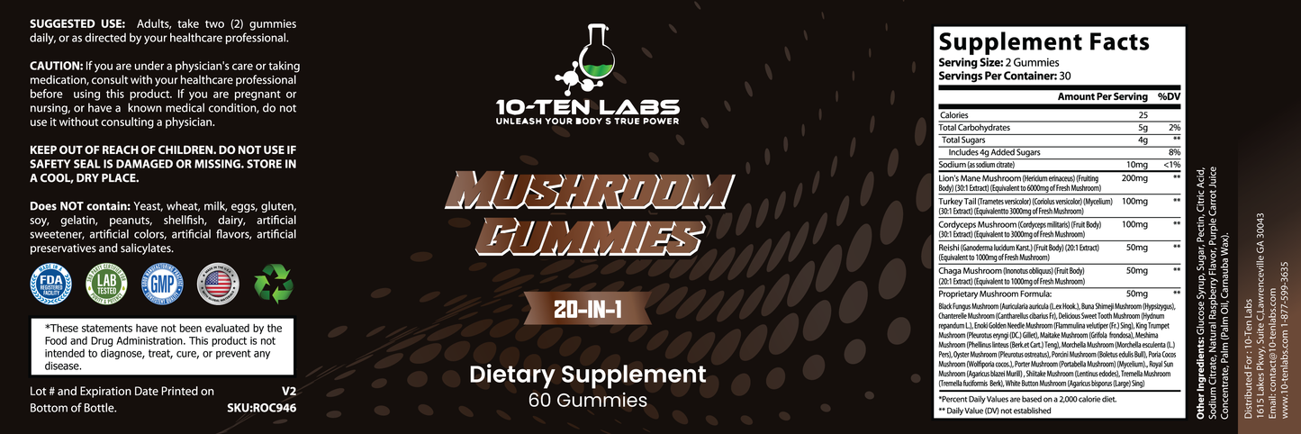 Mushroom Premium Gummies