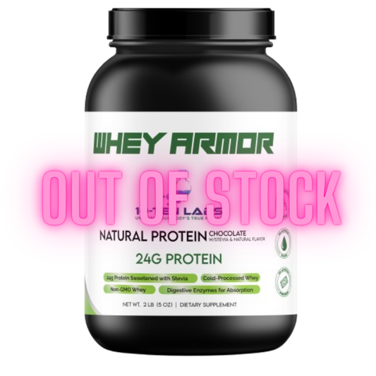2lb 100% Whey Natural Protein w/Stevia Chocolate – 28 servings